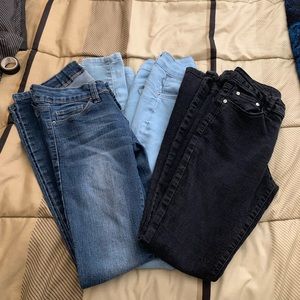 3 SKINNY JEANS SIZE 0